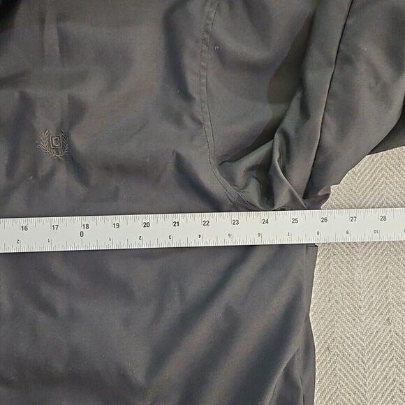 Chaps Heavy Coat Men's XL Navy Full Zip Stow-Away Hoodie Fleece Lined Drawstring - Picture 3 of 16